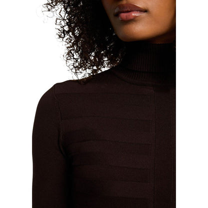 This Sweater by Morgan De Toi for women in viscose & polyamide brown presents a understated silhouette, featuring a sophisticated and for a understated finish.