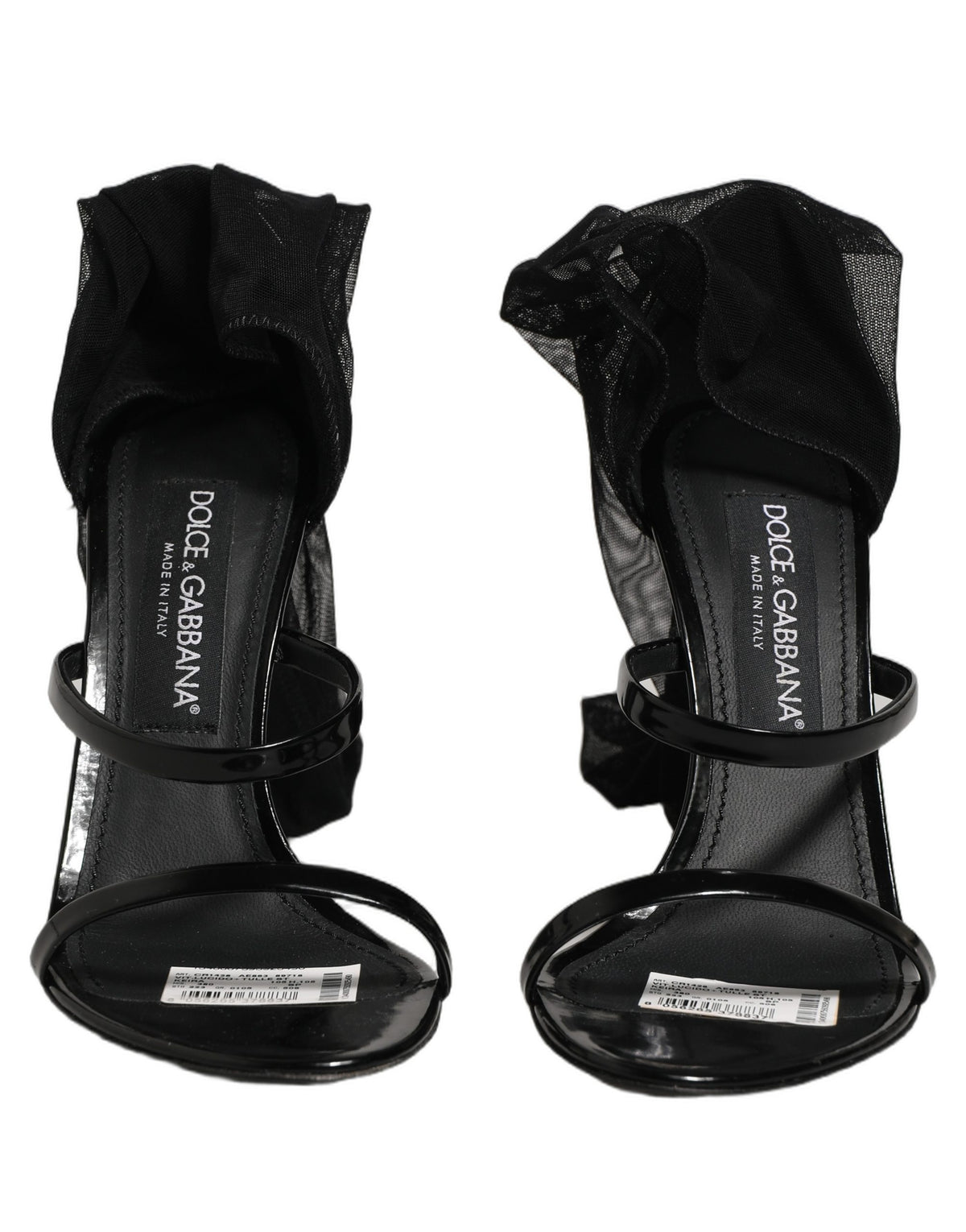 Dolce & Gabbana Women's Leather High-Heel Stiletto High Knee-High Over-The-Knee Boots - Black Signature