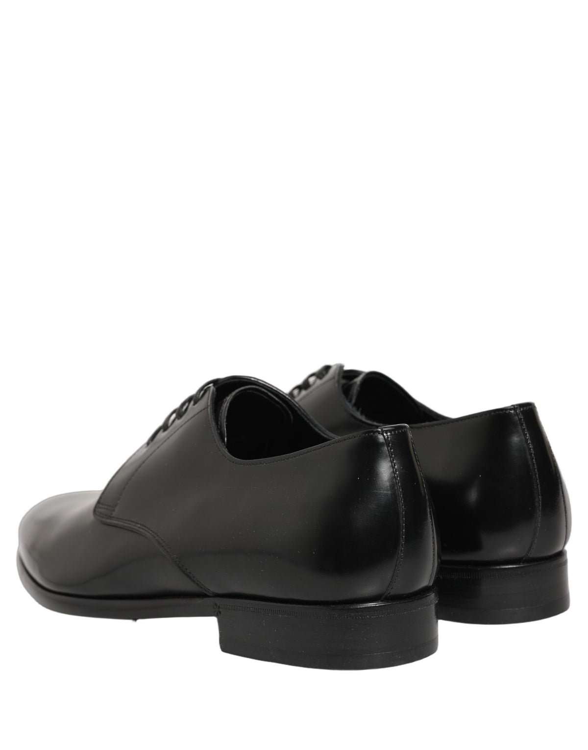 Dolce & Gabbana Unisex Goat & Calf Leather Derby Lace-Up Shoes - Black