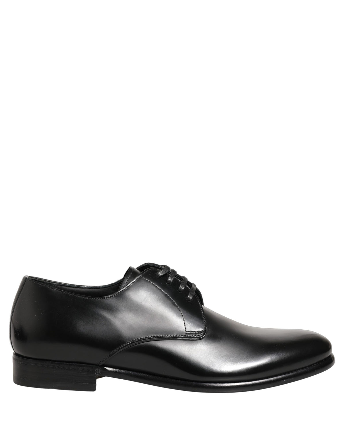 Dolce & Gabbana Unisex Goat & Calf Leather Derby Lace-Up Shoes - Black