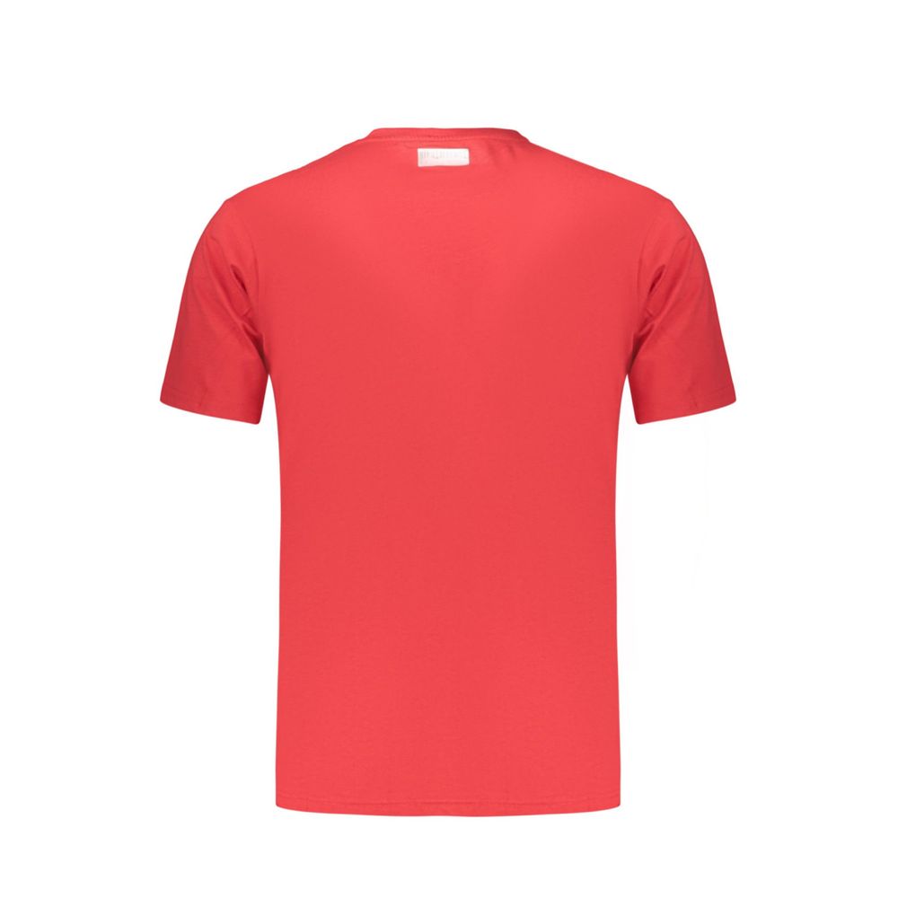 T-Shirt by Bikkembergs for men in cotton red & print features an edgy silhouette, meticulously detailed with a sophisticated and crew neckline for a truly edgy finish.