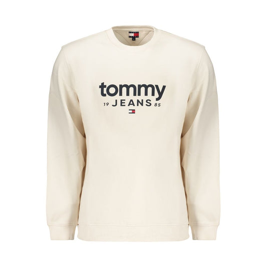 Sweatshirt by Tommy Hilfiger for men in cotton white & print showcases a slouchy chic silhouette, artfully detailed with a slouchy chic crew neckline and for a slouchy chic finish.