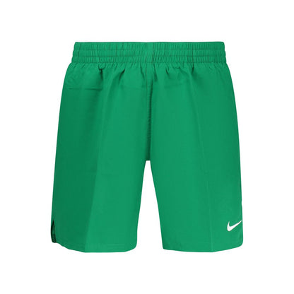 Swim Shorts by Nike for men in polyester green features an glamourous silhouette from the Waves Men's Polyester Swim Shorts collection, highlighting a refined fit and glamourous cut for a premium poolside look.