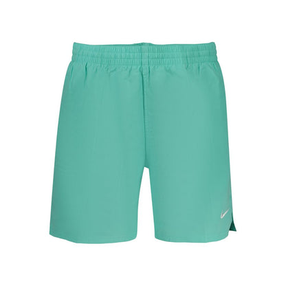 Swim Shorts by Nike for men in polyester and azzurro & signature showcases a sinuous silhouette, expertly cut for a sinuous fit as part of the Men's Polyester Swim Shorts collection.