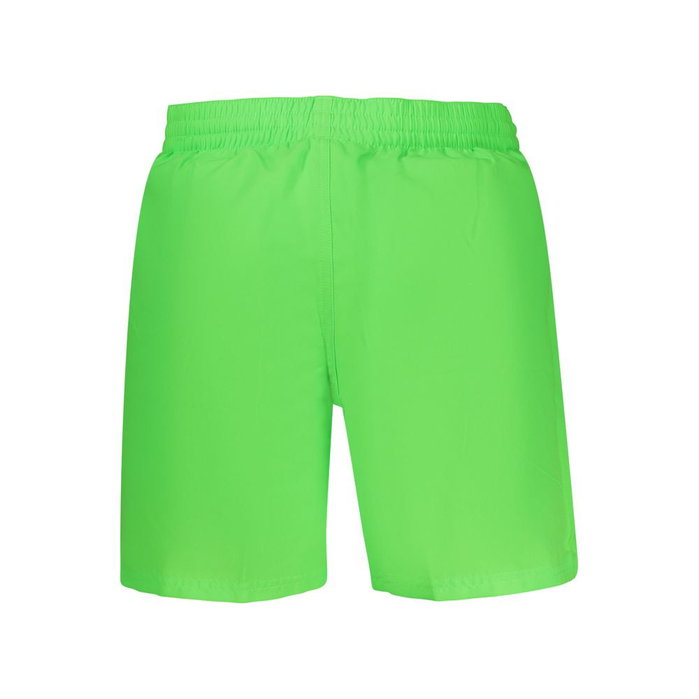 Swim Shorts by Nike for men in polyester green features an dramatic silhouette that defines the luxurious aesthetic and refined cut of the Men's Polyester Swim Shorts.