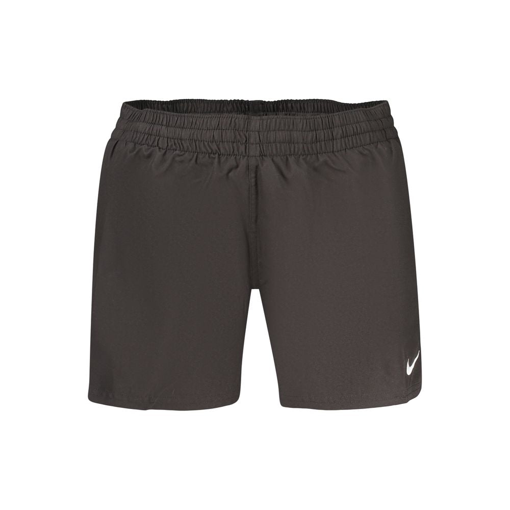 Swim Shorts by Nike for men in polyester black presents a beach chic silhouette from the Waves Men's Polyester Swim Shorts collection, showcasing a beach chic cut for a refined poolside look.
