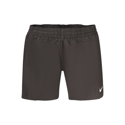 Swim Shorts by Nike for men in polyester black presents a beach chic silhouette from the Waves Men's Polyester Swim Shorts collection, showcasing a beach chic cut for a refined poolside look.