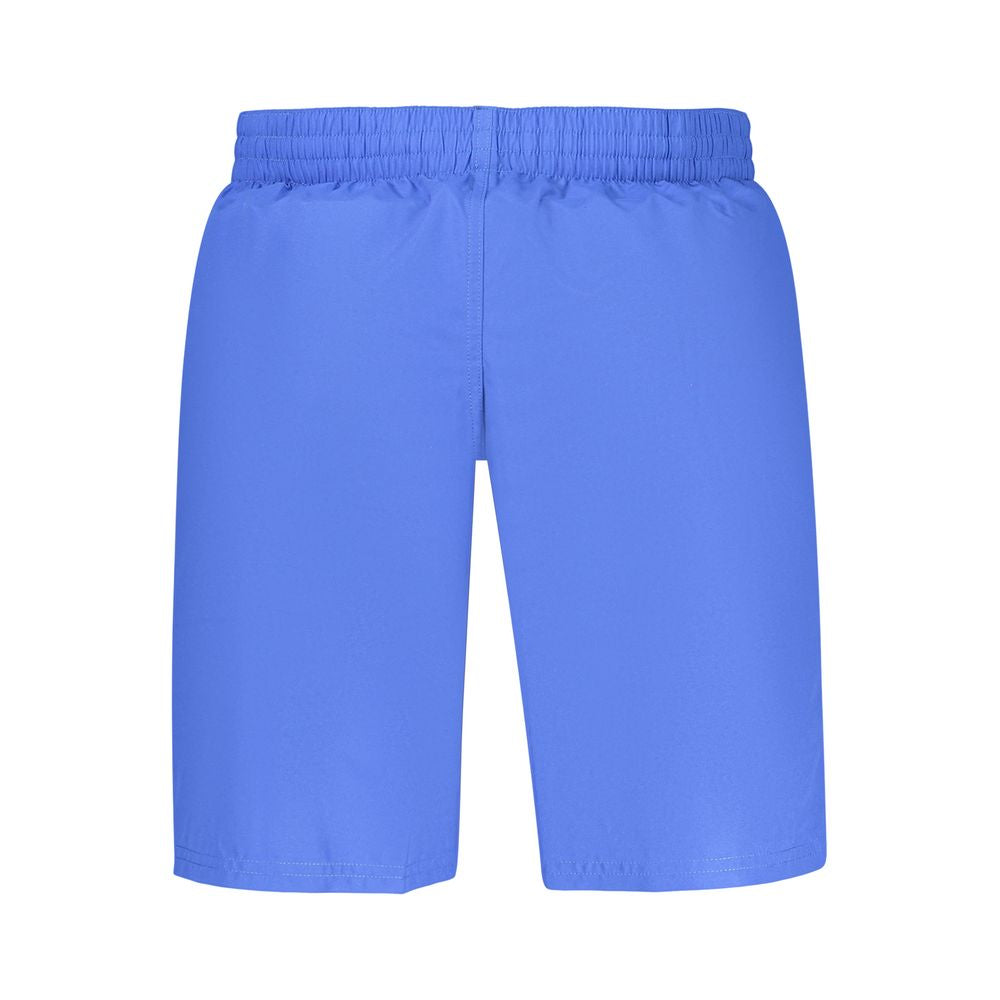 Swim Shorts by Nike for men in polyester blue showcases a sculptural silhouette, expertly capturing the sophisticated essence of the sculptural Men's Polyester Swim Shorts design for a premium poolside look.