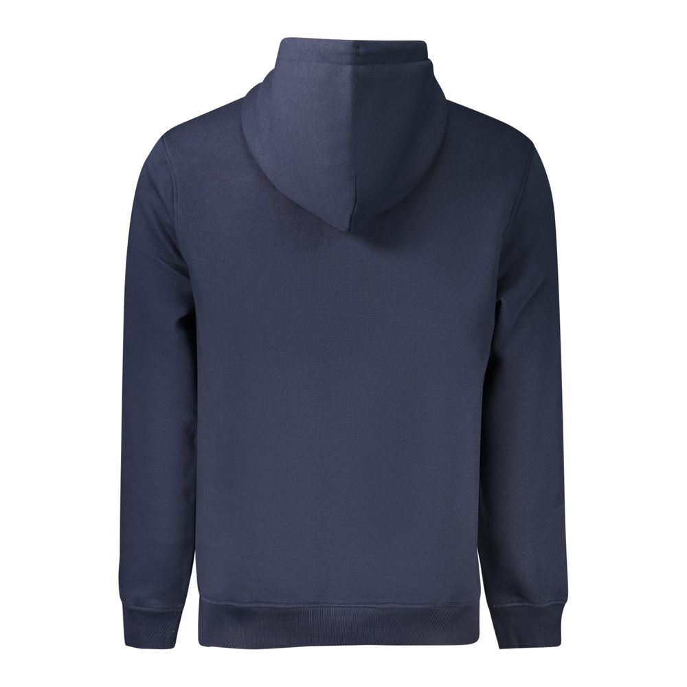 Hooded Sweatshirt Hoodie by Tommy Hilfiger for men in cotton polyester blue & print features an dramatic silhouette, showcasing a sophisticated hooded neckline and dramatic for a refined, modern aesthetic.