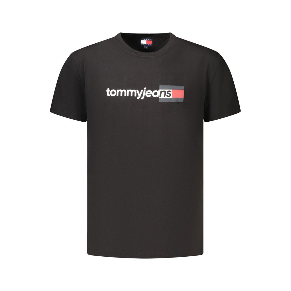 T-Shirt by Tommy Hilfiger for men in cotton black & print features an edgy silhouette, meticulously detailed with a sophisticated and for a truly edgy finish.