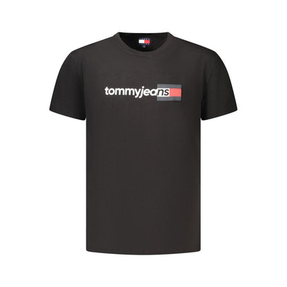 T-Shirt by Tommy Hilfiger for men in cotton black & print features an edgy silhouette, meticulously detailed with a sophisticated and for a truly edgy finish.