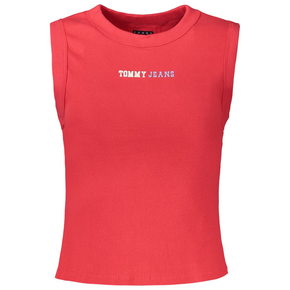 Tank Top by Tommy Hilfiger for women in stretch cotton red & print showcases a sublime silhouette, with sleeveless and crew neckline details for a sublime finish.