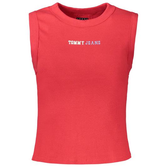 Tank Top by Tommy Hilfiger for women in stretch cotton red & print showcases a sublime silhouette, with sleeveless and crew neckline details for a sublime finish.