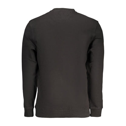 Sweatshirt by Tommy Hilfiger for men in cotton black & print features an magnificent silhouette, showcasing a sophisticated crew neckline and detail for a truly magnificent finish.