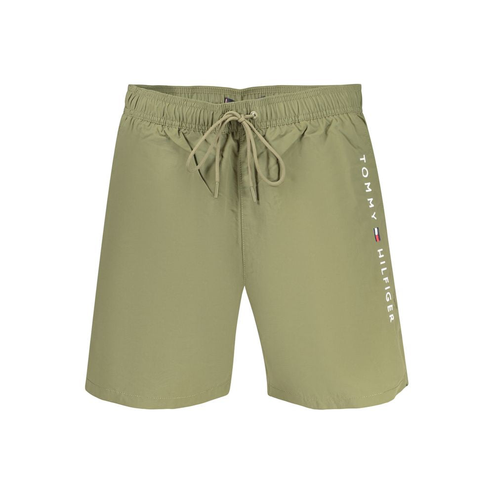 Tommy Hilfiger Men's Polyester Swim Shorts - Green
