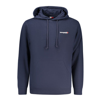 Hooded Sweatshirt Hoodie by Tommy Hilfiger for men in cotton blue & print features a slouchy chic silhouette, detailed with a slouchy chic and a signature hooded neckline for an elevated aesthetic.