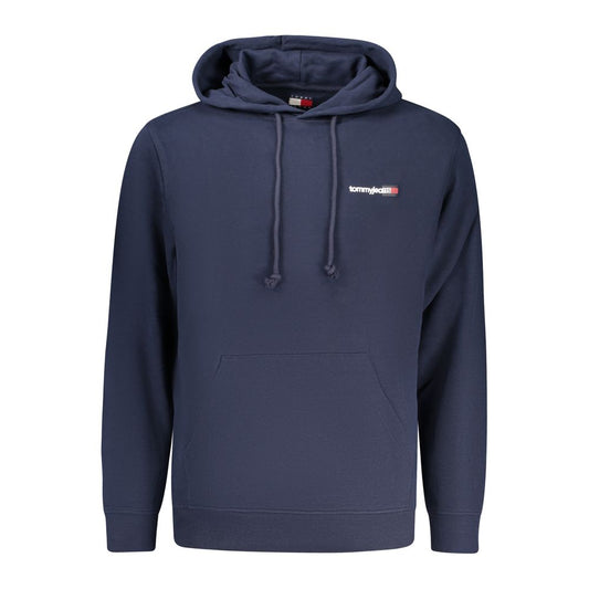 Hooded Sweatshirt Hoodie by Tommy Hilfiger for men in cotton blue & print features a slouchy chic silhouette, detailed with a slouchy chic and a signature hooded neckline for an elevated aesthetic.