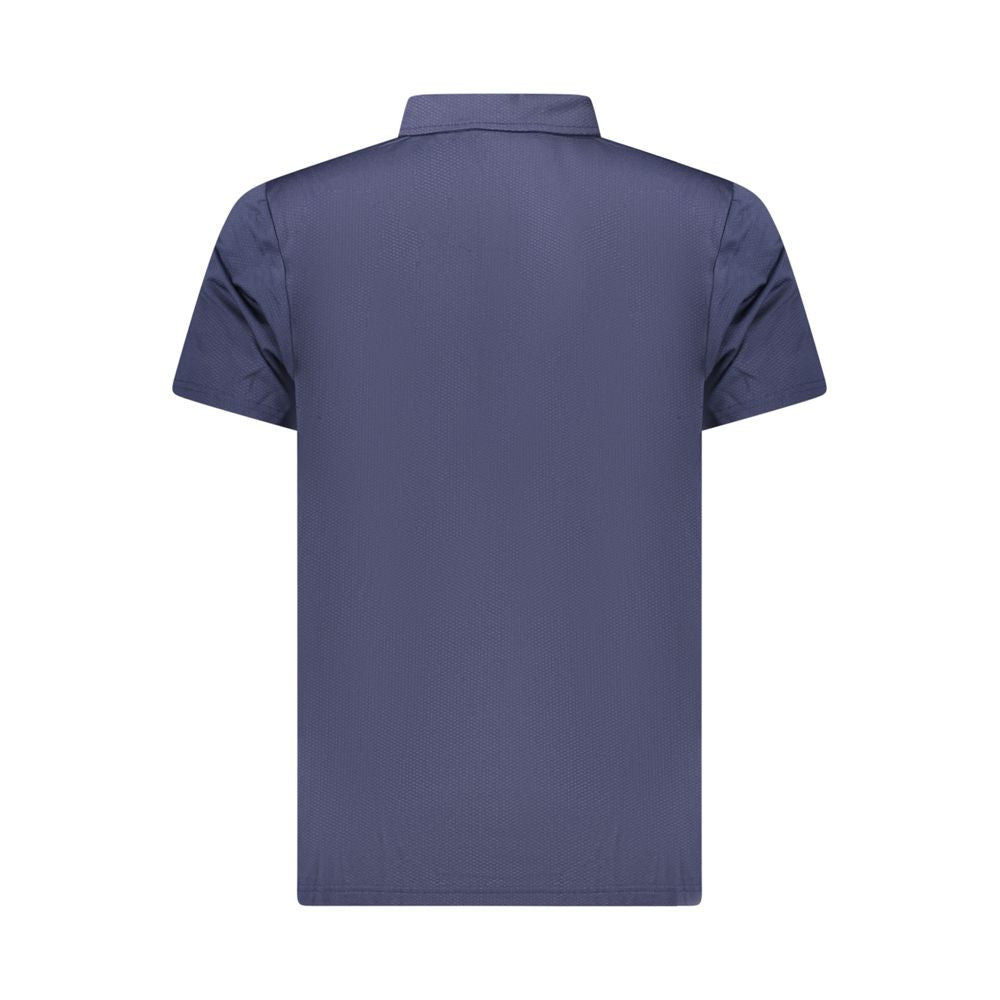 Polo Shirt by Lotto for men in polyester blue & print showcases a sharp silhouette, detailed with a refined and sharp for a sophisticated finish.