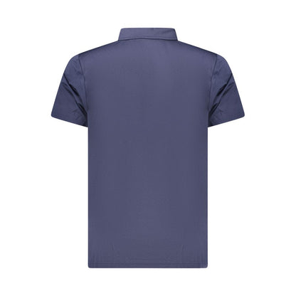 Polo Shirt by Lotto for men in polyester blue & print showcases a sharp silhouette, detailed with a refined and sharp for a sophisticated finish.