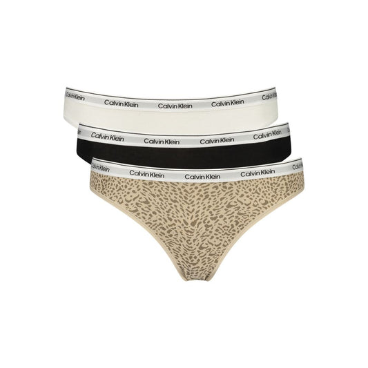 This Calvin Klein women cotton Bikini Bottoms in black, white, patterned & print presents a sultry silhouette, showcasing the signature sultry cut of the Women's Cotton Bikini Bottoms collection.