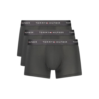 Underwear Boxer Shorts by Tommy Hilfiger for men in polyester black & print presents a nuanced silhouette from the Men's Polyester Underwear Boxer Shorts collection, emphasizing a nuanced fit with [Mens Bottoms] details.