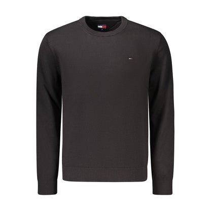 Tommy Hilfiger Men's Crew Neck Cotton Sweatshirt - Black