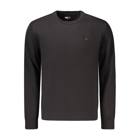 Tommy Hilfiger Men's Crew Neck Cotton Sweatshirt - Black