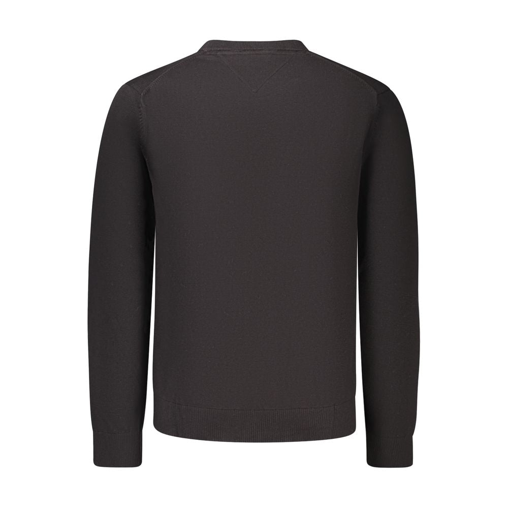 Tommy Hilfiger Men's Crew Neck Cotton Sweatshirt - Black
