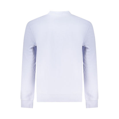 Sweatshirt by Calvin Klein for men in cotton purple & print showcases a slouchy chic silhouette, artfully detailed with a slouchy chic crew neckline and for a slouchy chic finish.