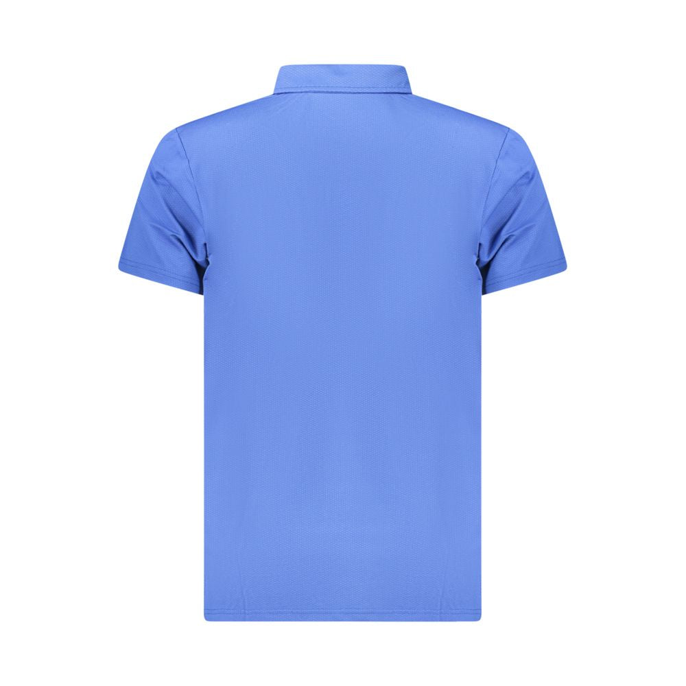 Polo Shirt by Lotto for men in polyester blue & print presents a crisp silhouette, artfully detailed with a crisp and crisp .