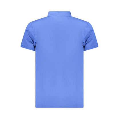 Polo Shirt by Lotto for men in polyester blue & print presents a crisp silhouette, artfully detailed with a crisp and crisp .
