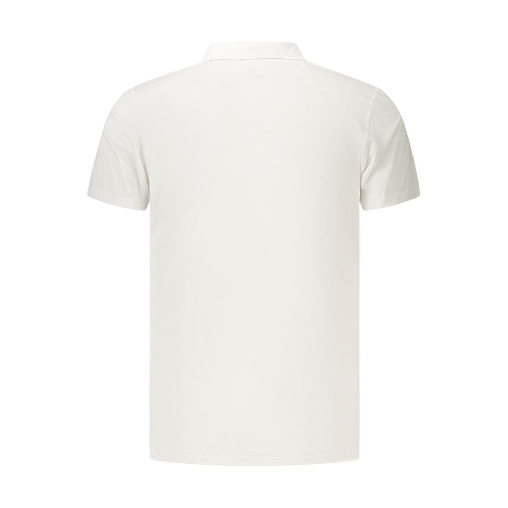 Polo Shirt by Lotto for men in polyester white & print presents a distinguished silhouette, showcasing a sophisticated and distinguished for a truly distinguished finish.