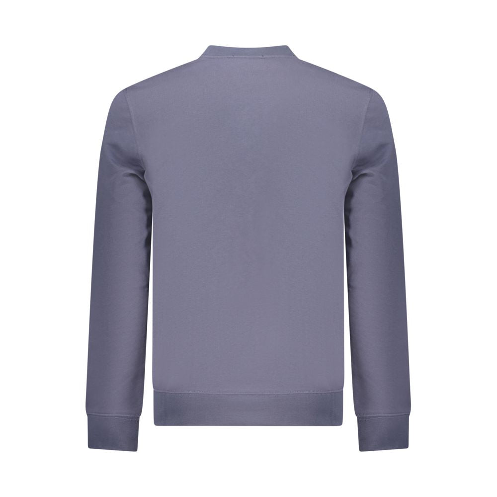 Sweatshirt by Calvin Klein for men in cotton blue features a unrivaled silhouette with a refined and unrivaled detailing for a sophisticated look.