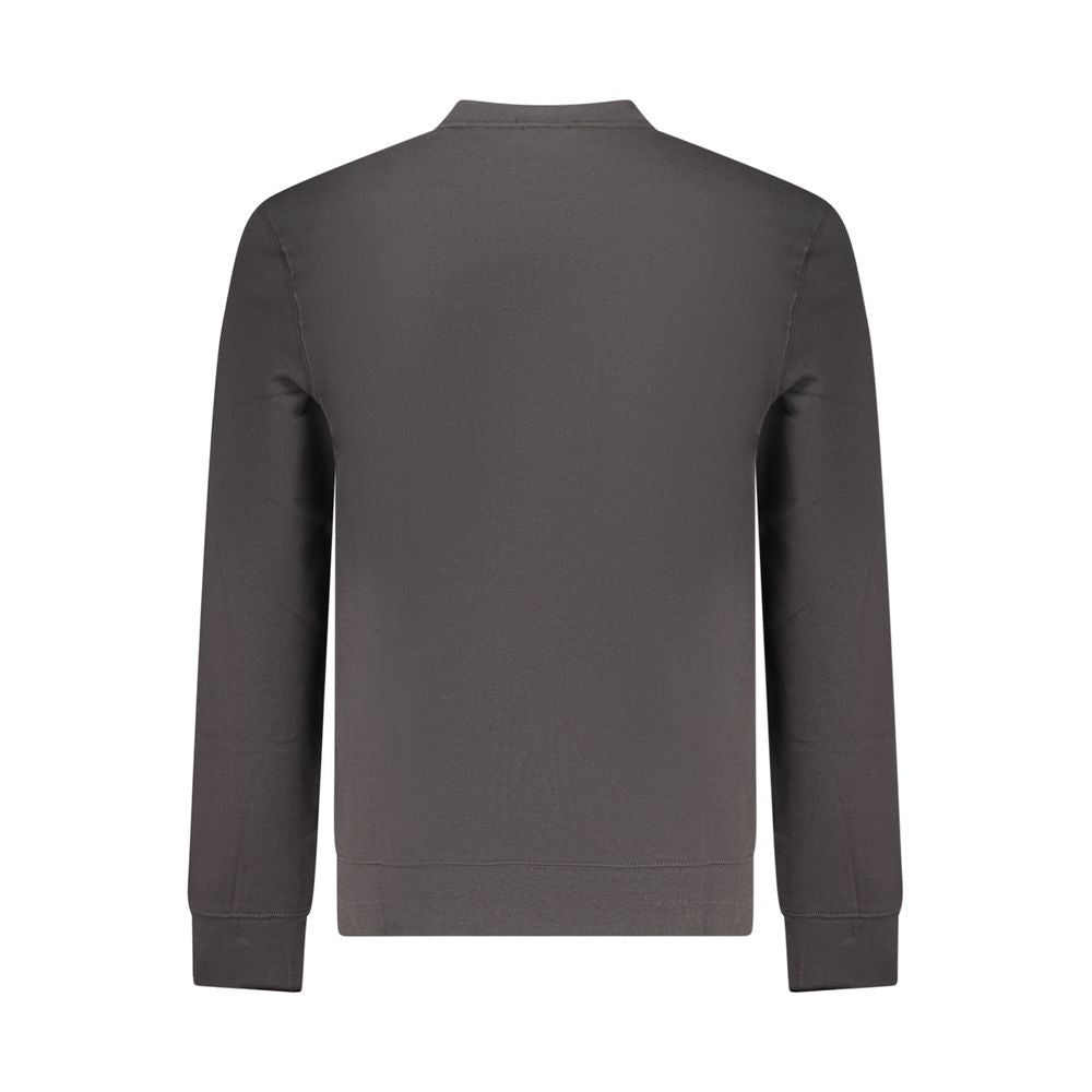 Sweatshirt by Calvin Klein for men in cotton black features a unrivaled silhouette with a refined crew neckline and unrivaled detailing for a sophisticated look.