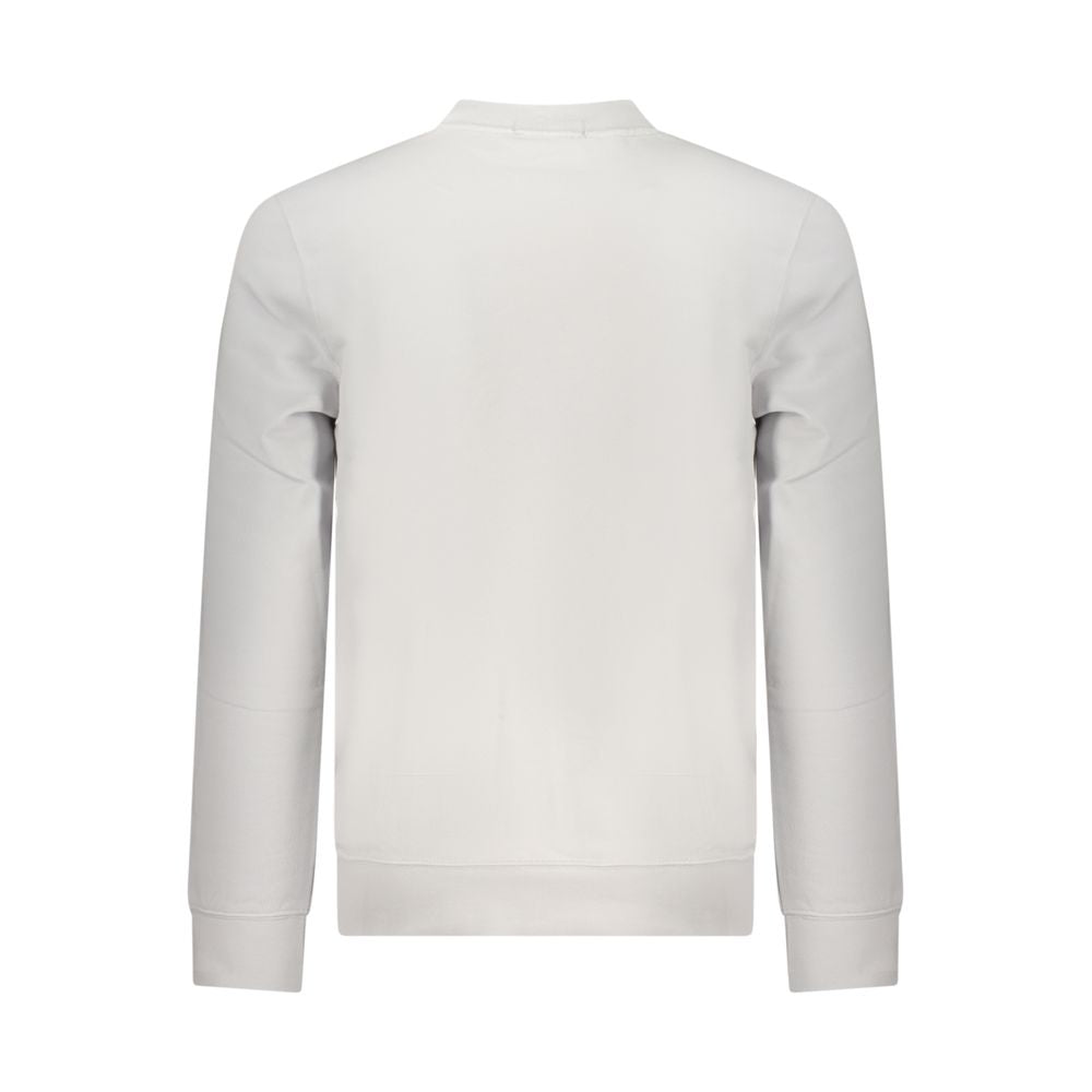 Sweatshirt by Calvin Klein for men in cotton gray features an exquisite silhouette, showcasing and crew neckline details for a exquisite look.