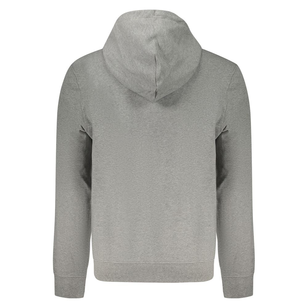 Hooded Sweatshirt Hoodie by Calvin Klein for men in cotton gray & print features a authentic silhouette, showcasing a sophisticated hooded neckline and authentic detail for a refined finish.