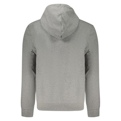 Hooded Sweatshirt Hoodie by Calvin Klein for men in cotton gray & print features a authentic silhouette, showcasing a sophisticated hooded neckline and authentic detail for a refined finish.