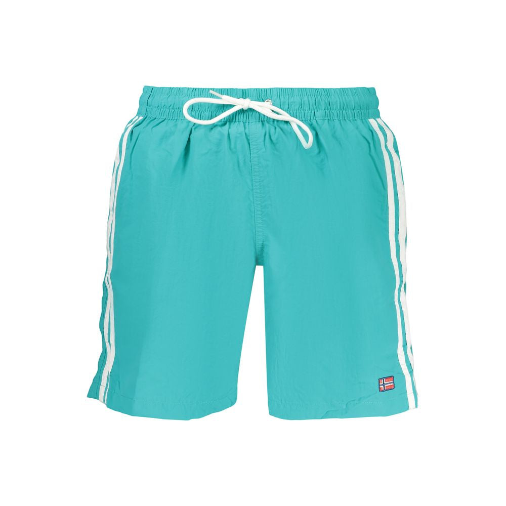 Swim Shorts by Norway 1963 for men in polyamide blue presents a sculptural silhouette, showcasing the sculptural Men's Polyamide Swim Shorts design with a refined cut for a premium, sophisticated look.