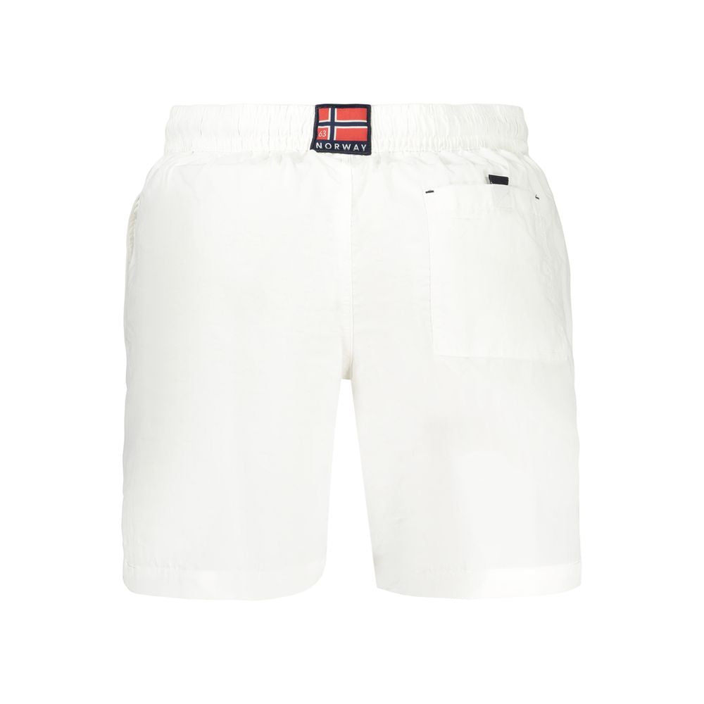 Swim Shorts by Norway 1963 for men in polyamide white features a resort ready silhouette, perfectly capturing the resort ready aesthetic of Men's Polyamide Swim Shorts with a resort ready finish.