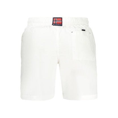 Swim Shorts by Norway 1963 for men in polyamide white features a resort ready silhouette, perfectly capturing the resort ready aesthetic of Men's Polyamide Swim Shorts with a resort ready finish.