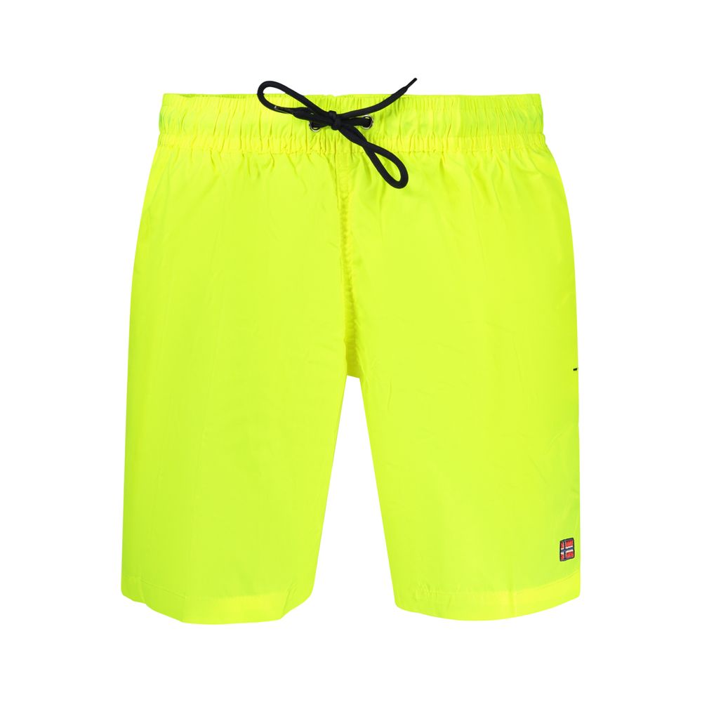 Swim Shorts by Norway 1963 for men in polyamide yellow features an dramatic silhouette that defines the luxurious aesthetic and refined cut of the Men's Polyamide Swim Shorts.