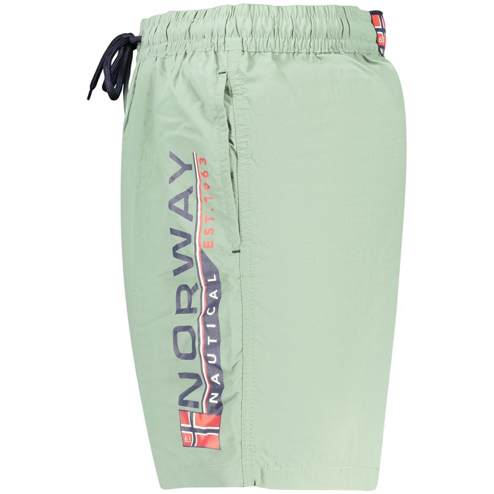 Swim Shorts by Norway 1963 for men in polyamide green & print features an glamourous silhouette from the Men's Polyamide Swim Shorts collection, highlighting a refined fit and glamourous cut for a premium poolside look.