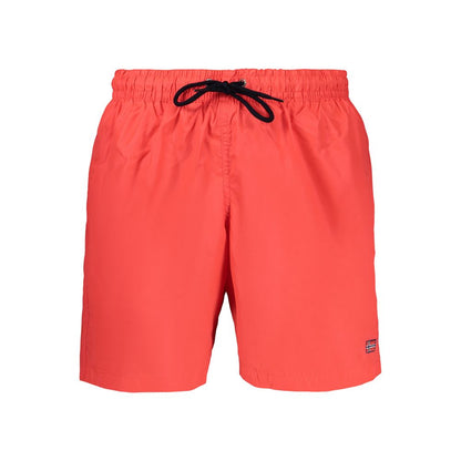 Swim Shorts by Norway 1963 for men in polyamide red presents a sculptural silhouette, showcasing the sculptural Men's Polyamide Swim Shorts design with a refined cut for a premium, sophisticated look.