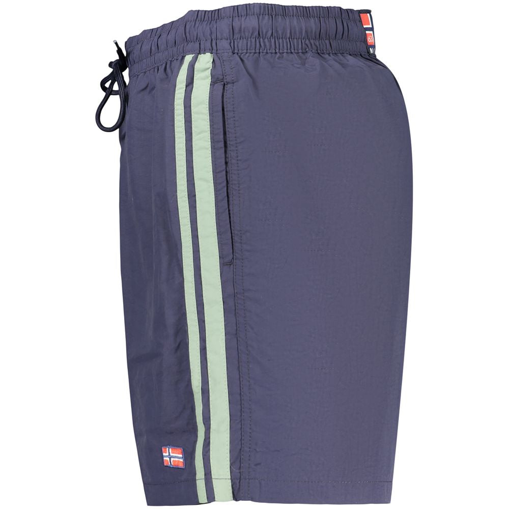 Swim Shorts by Norway 1963 for men in polyamide blue features an glamourous silhouette from the Waves Men's Polyamide Swim Shorts collection, highlighting a refined fit and glamourous cut for a premium poolside look.