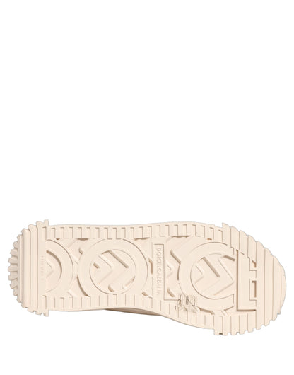 Dolce & Gabbana Women's Low Top PVC Polyurethane Goat Leather & Cotton Sneakers - White
