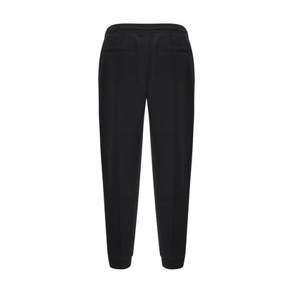 Jogger Sweatpants by Brunello Cucinelli for men in polyamide silk cotton & capra leather black features a contemporary silhouette with seamless, a contemporary relaxed-fit & regular-fit, long hem, and for a premium, high-performance aesthetic.