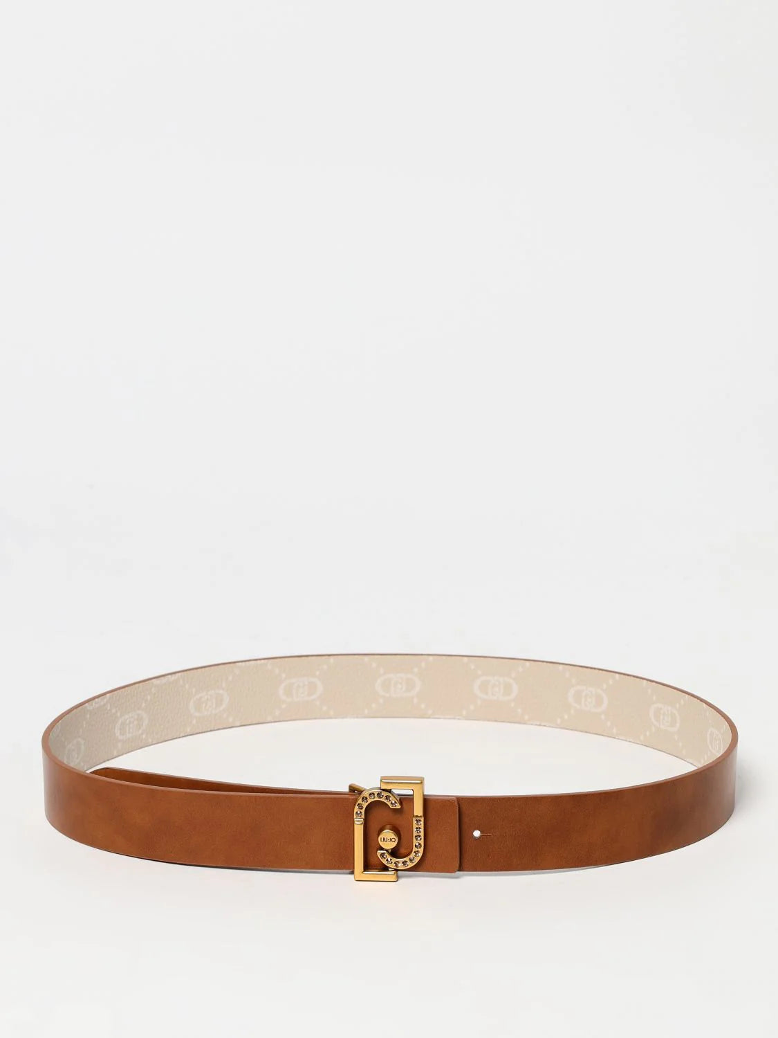 Belt by Liu Jo for women in leather beige features an distinguished design, perfectly showcasing the sophisticated craftsmanship of this distinguished Leather Belt.