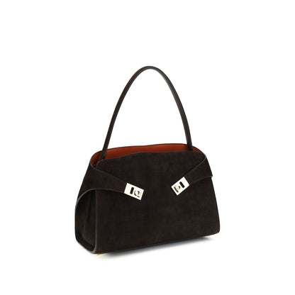 Shoulder Bag by Ferragamo for women in polyurethane & bos taurus suede calf leather brown, gold, signature-print & print showcases a enviable silhouette, artfully detailed with a secure zipper & buckle, organized , and versatile shoulder-strap for a enviable look.