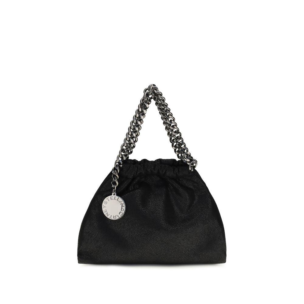 Mini Shoulder Bag by Stella McCartney for women in polyester black & signature features a effortless chic silhouette with a secure snap & magnetic, ample , and versatile shoulder-strap & handle for a effortless chic finish.