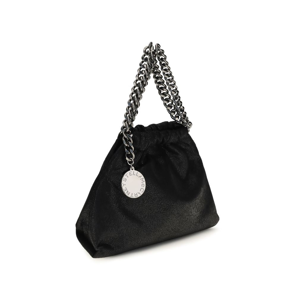 Mini Shoulder Bag by Stella McCartney for women in polyester black & signature features a effortless sophistication silhouette, secured by a snap & magnetic with ample and versatile shoulder-strap & handle for a effortless sophistication finish.